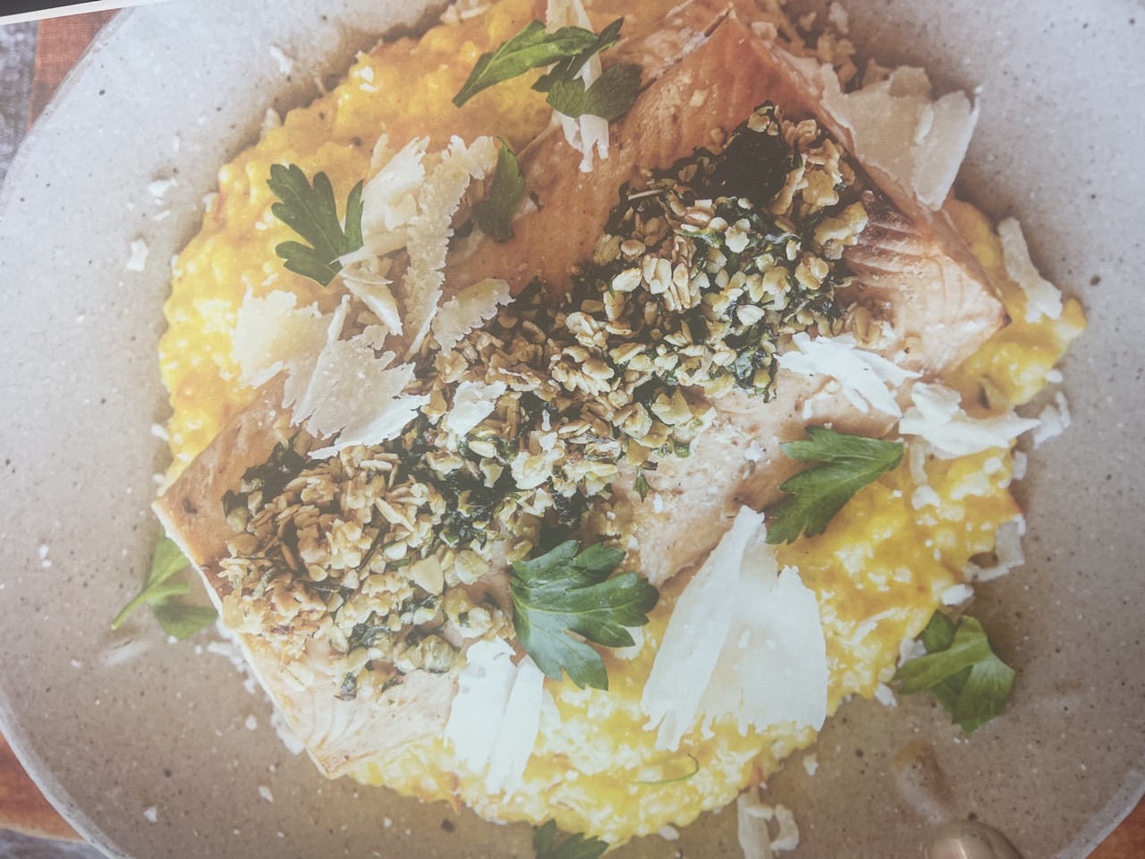 Knusperlachs mit Kürbisrisotto v Backen mit Christina