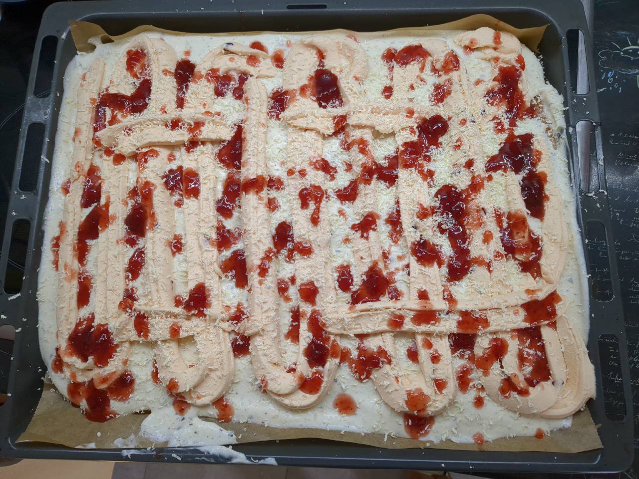 Spaghetti Sheet Cake