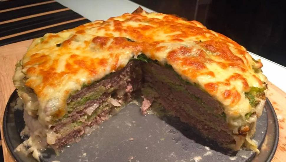 Wirsingkohl-Hackfleisch-Torte