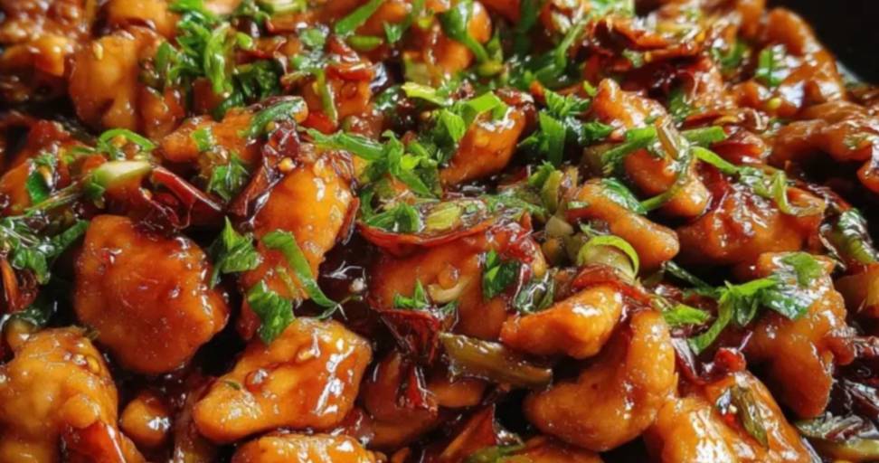 Chinesisches Hühnchen in Knoblauchsoße