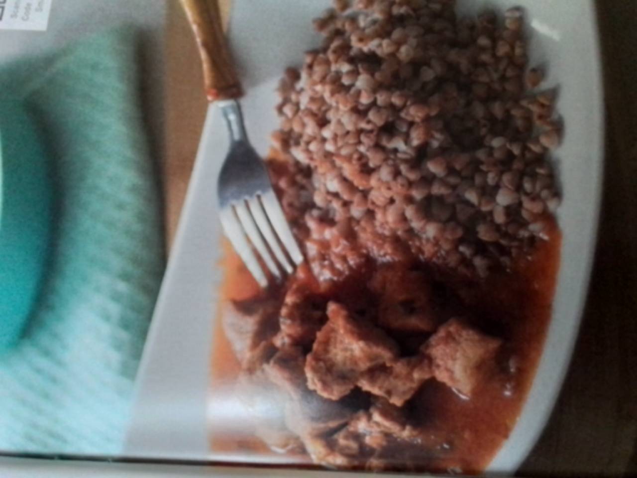 Gretschka mit Schweinegulasch