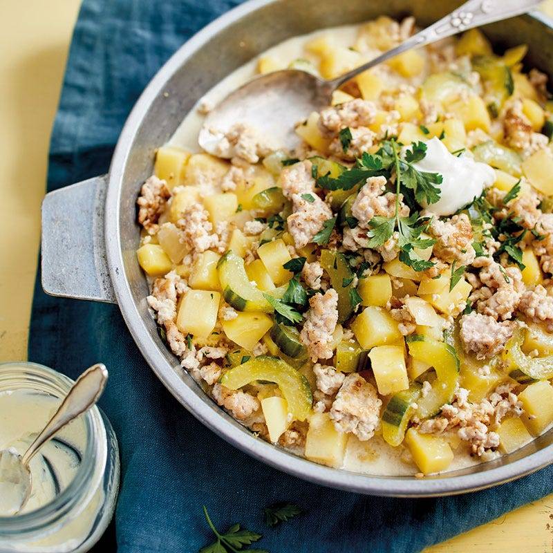 würzige schmorgurke