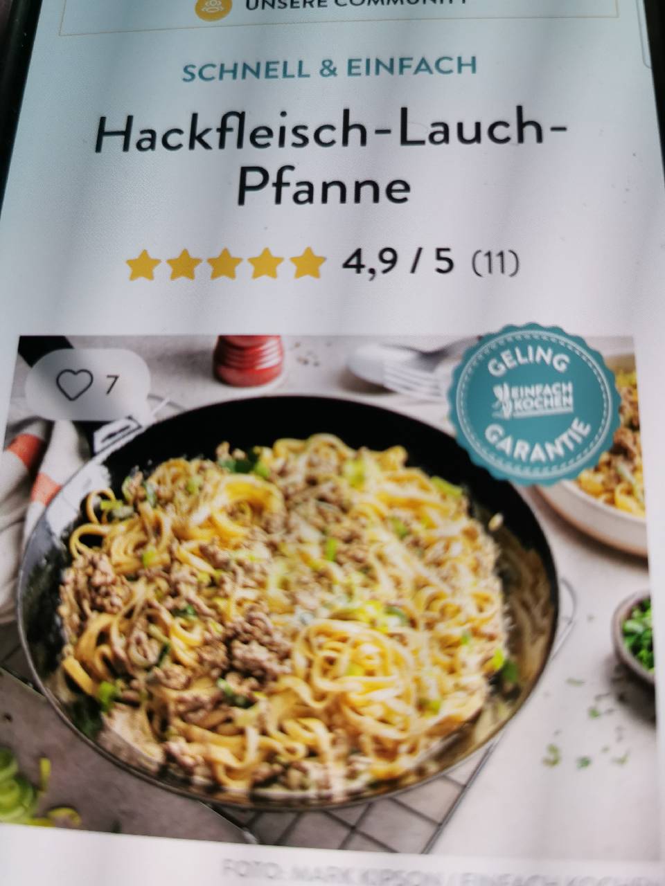 Poêle de Viande Hachée aux Poireaux