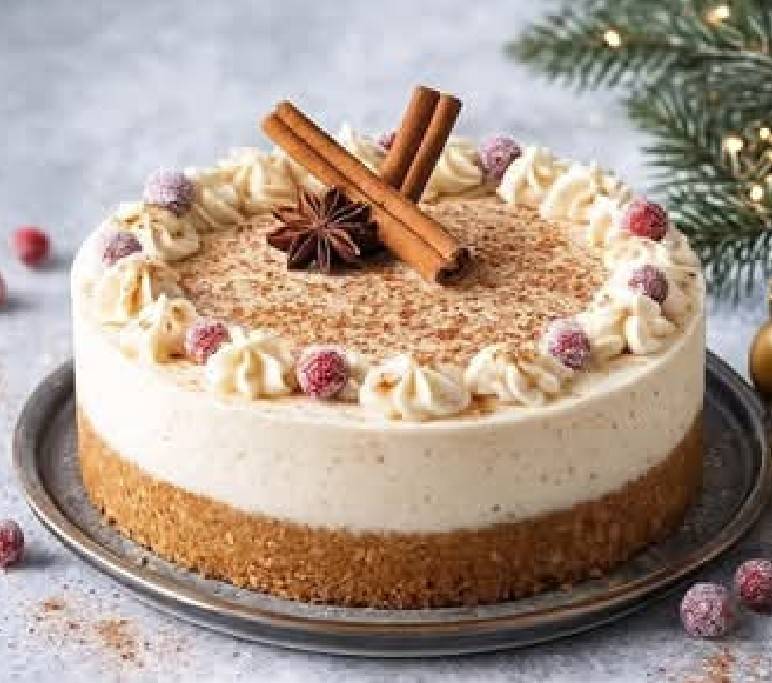 Weihnachtlicher Zimt-Käsekuchen