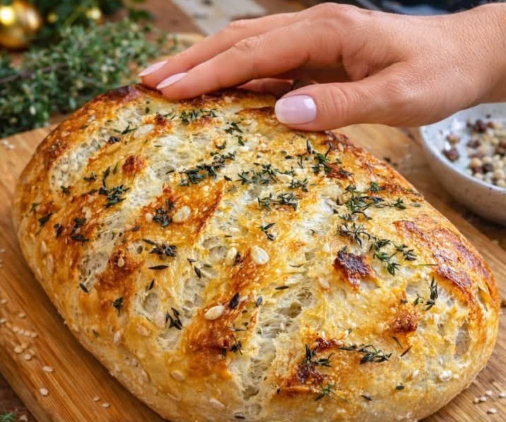 Knoblauchbrot ohne Kneten