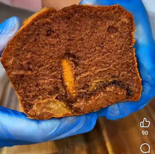 Kakao-Kuchen mit Nutella und Apfelmus