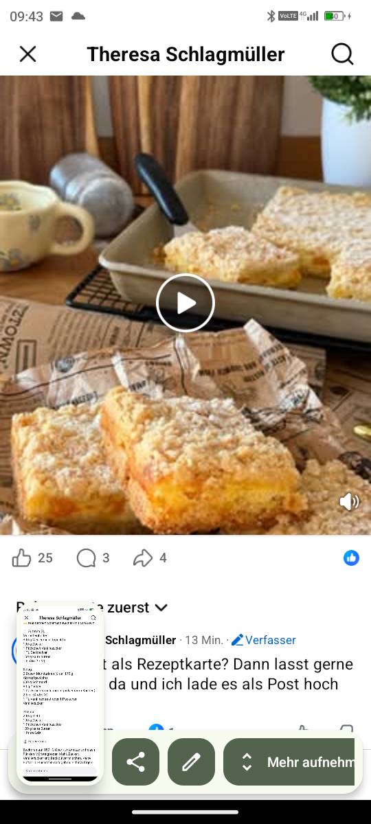 Mandarinen-Schmand-Kuchen mit Streuseln