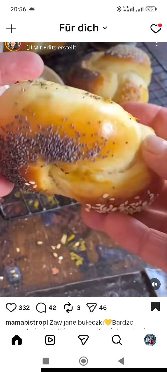 Geflochtene Brötchen