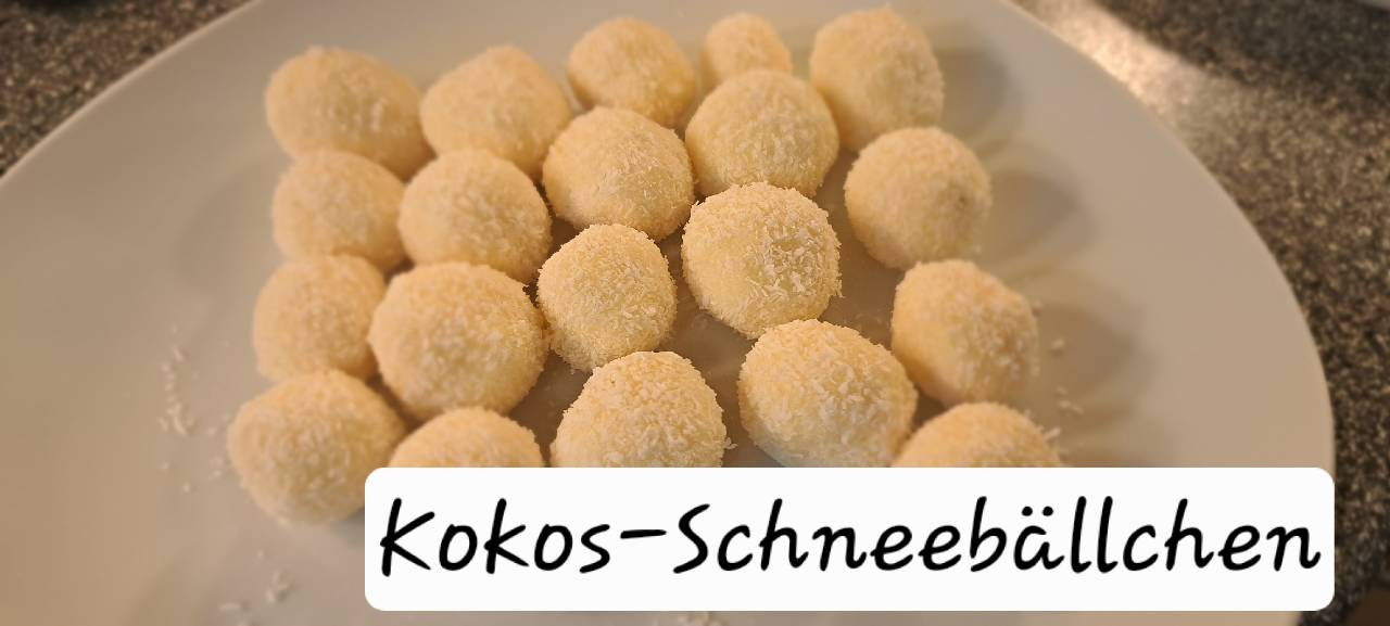 Kokos-Schneebällchen ohne Schmelzen