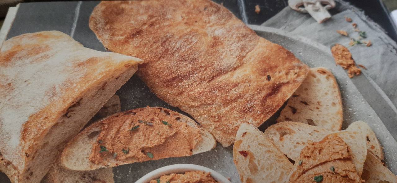 Ciabatta mit Röstzwiebeln