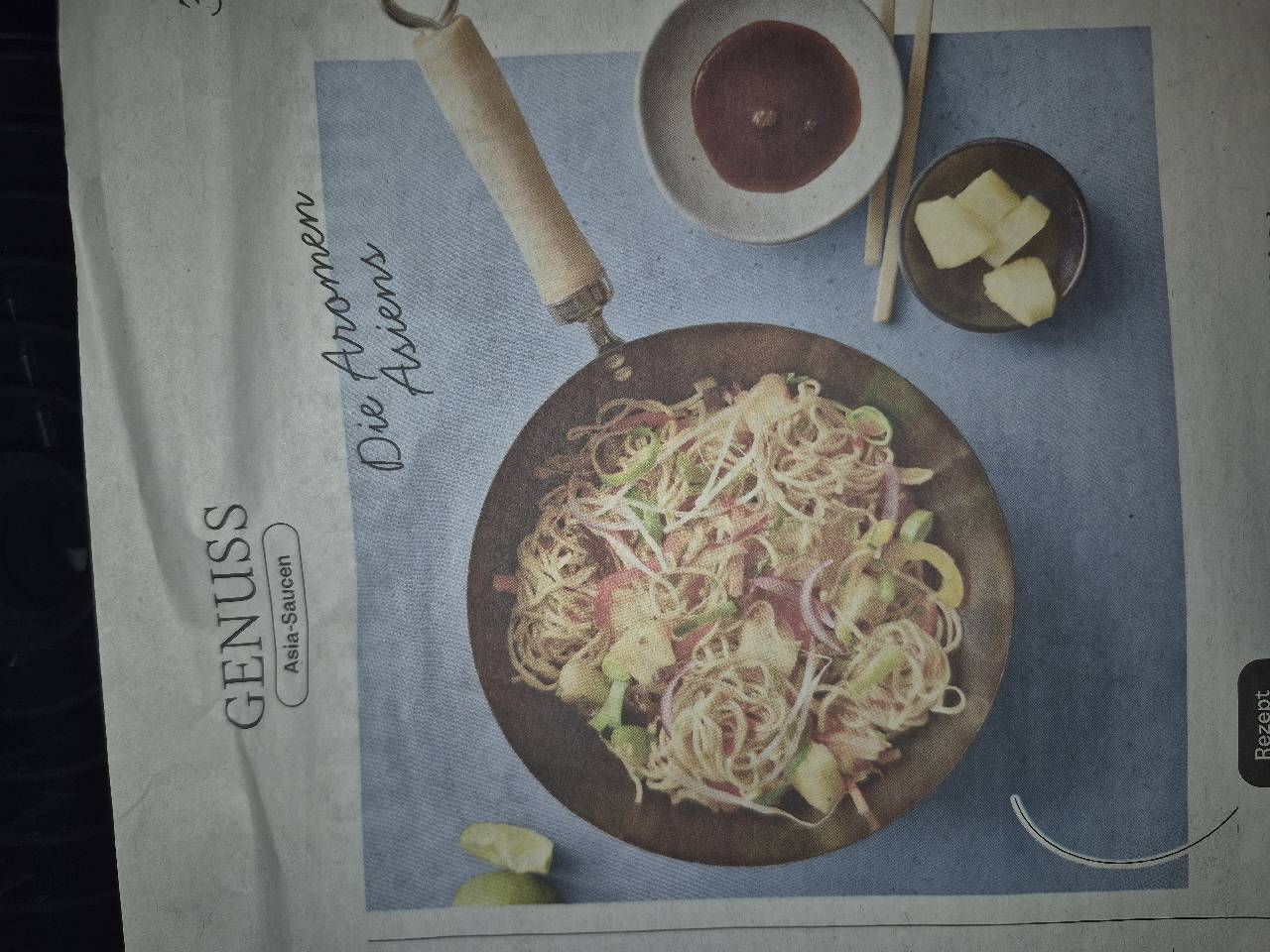 Süss-saure Asia-Nudeln