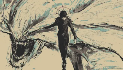 Quadro Decorativo Jujutsu Kaisen - Satoru Gojo Expansão de Domínio Infinito