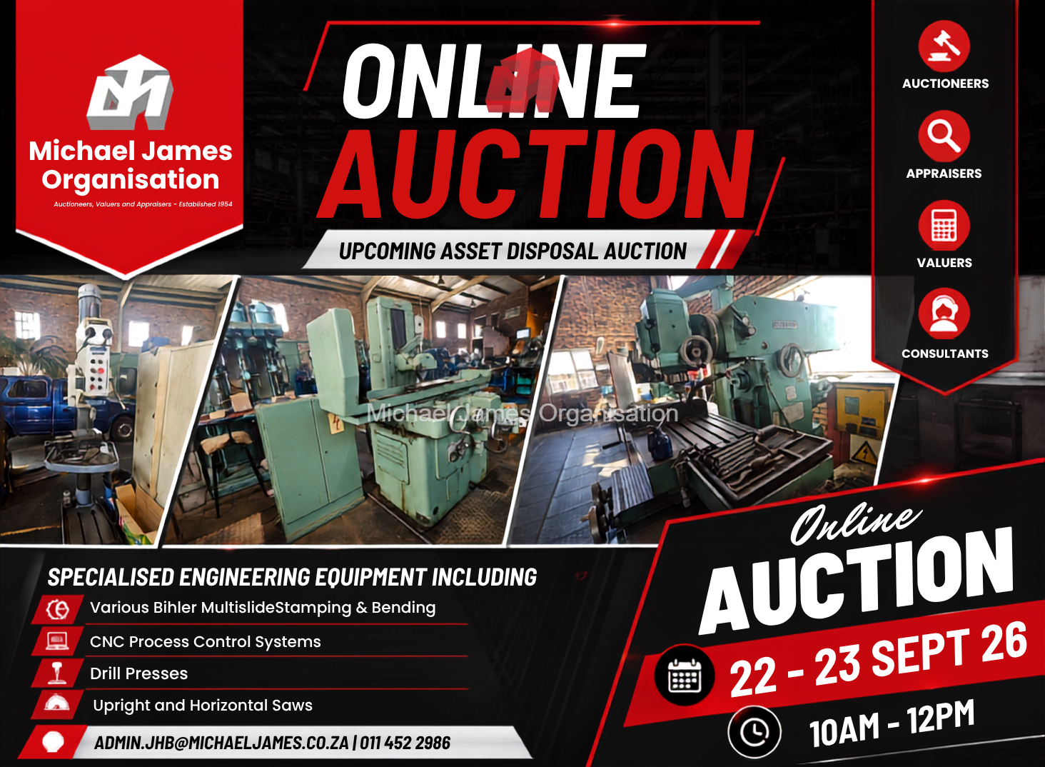 Online Asset Disposal Auction - Engineering Equipment A-3698