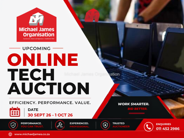 Online Tech Disposal Auction - 30 September 2026 to 1 October 2026 A-3699