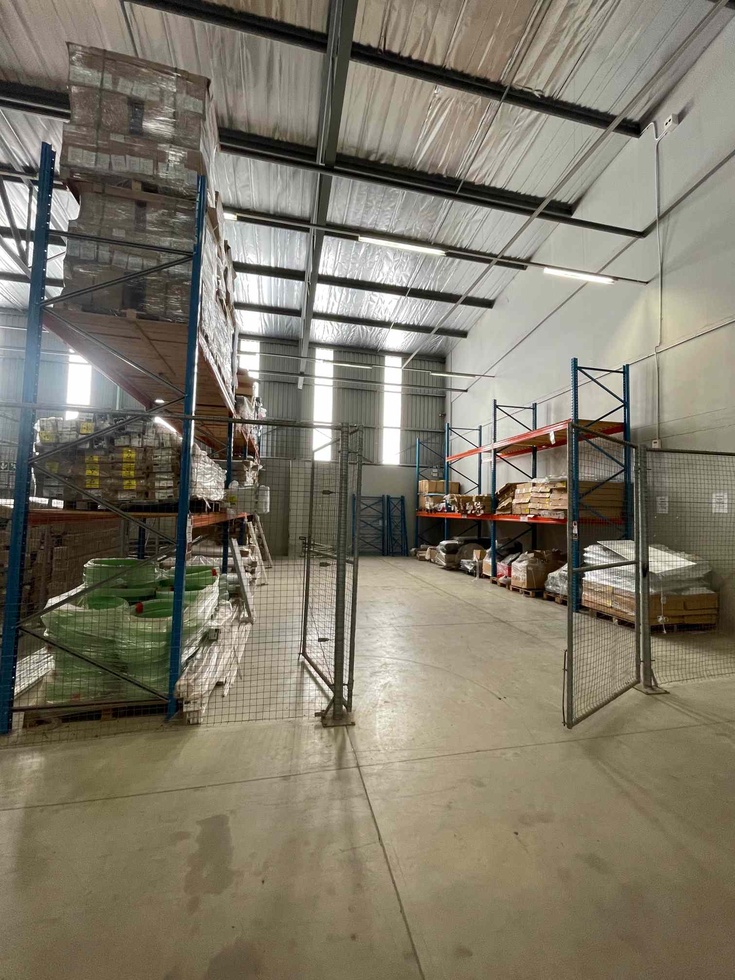 2 X INDUSTRIAL SHELVING UNITS