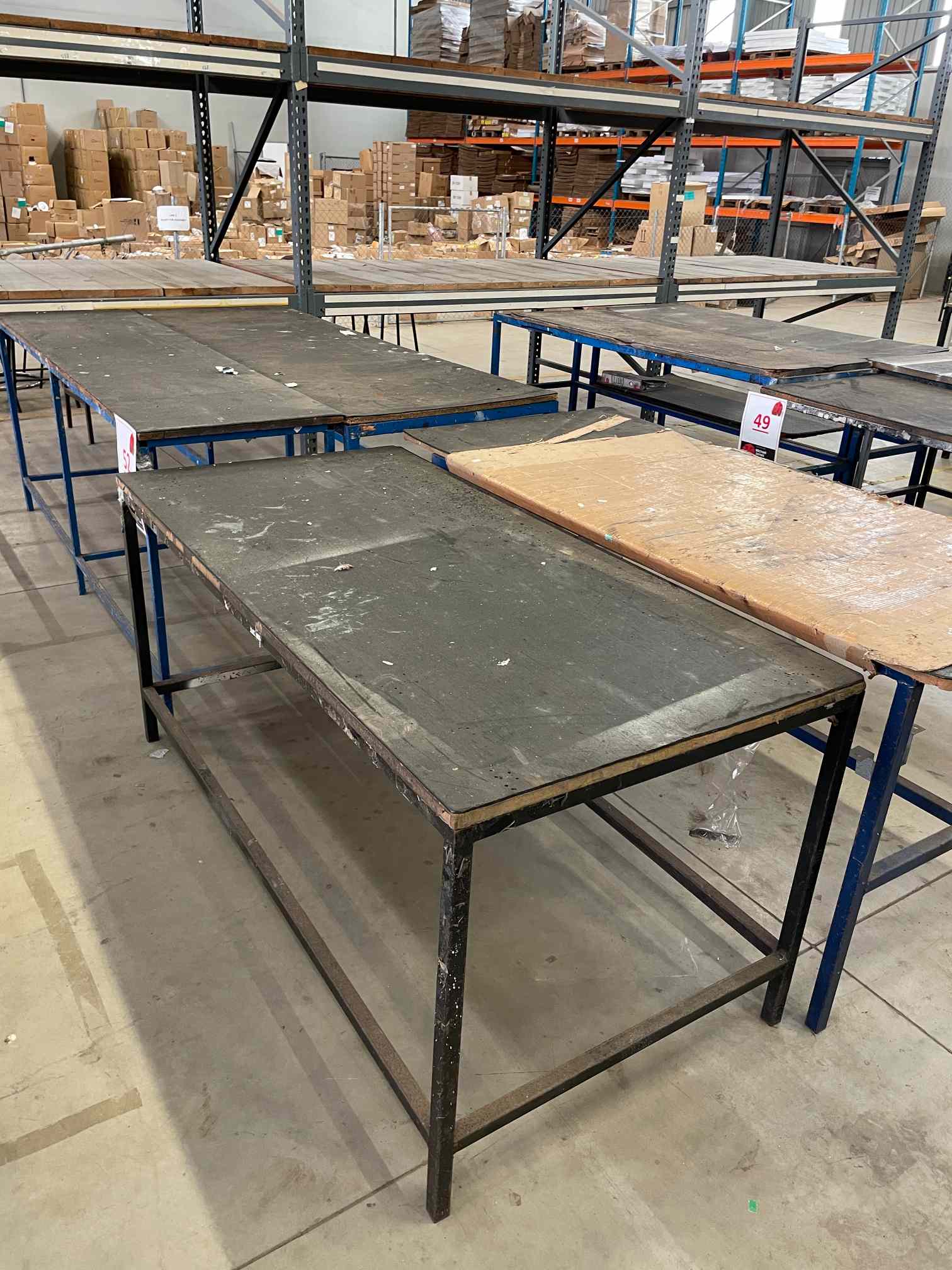 4 X VARIOUS SIZE WORK TABLES