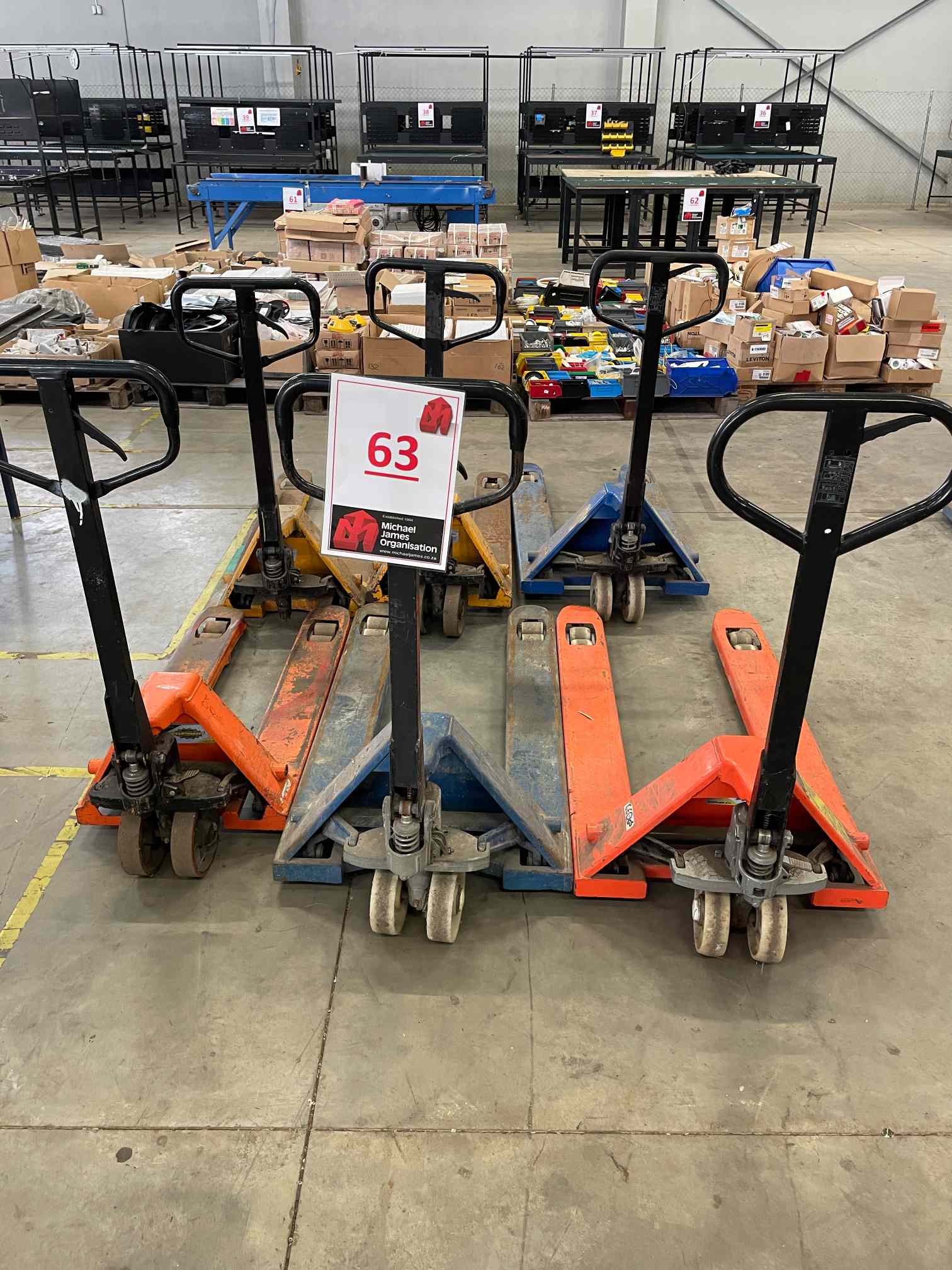 6 X PALLET JACKS