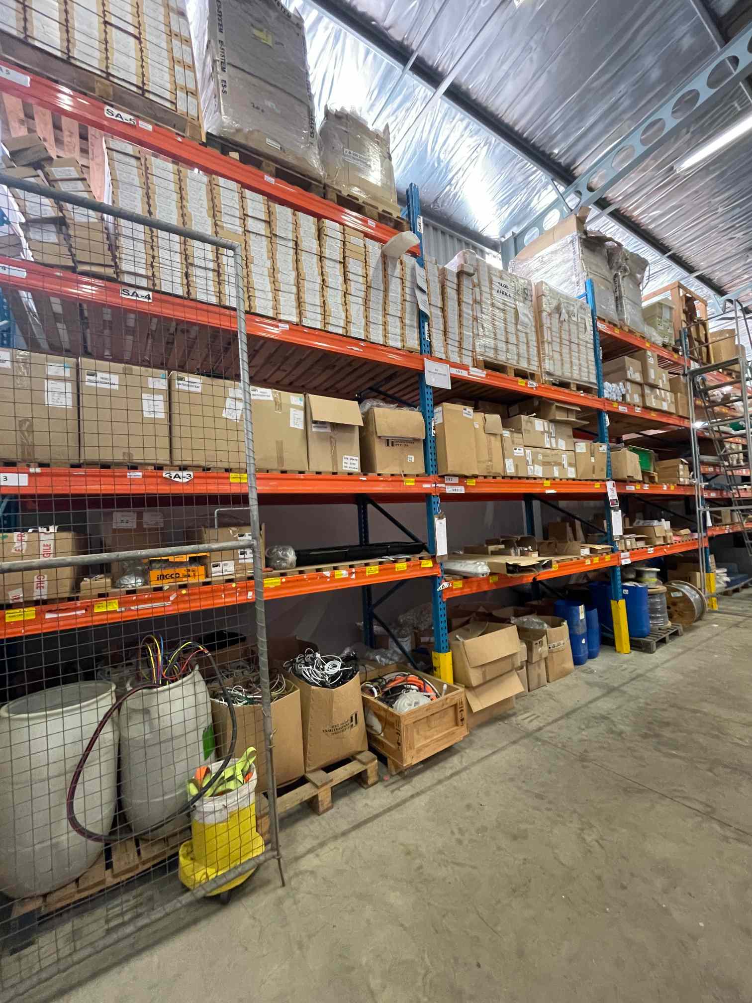 4 X INDUSTRIAL SHELVES