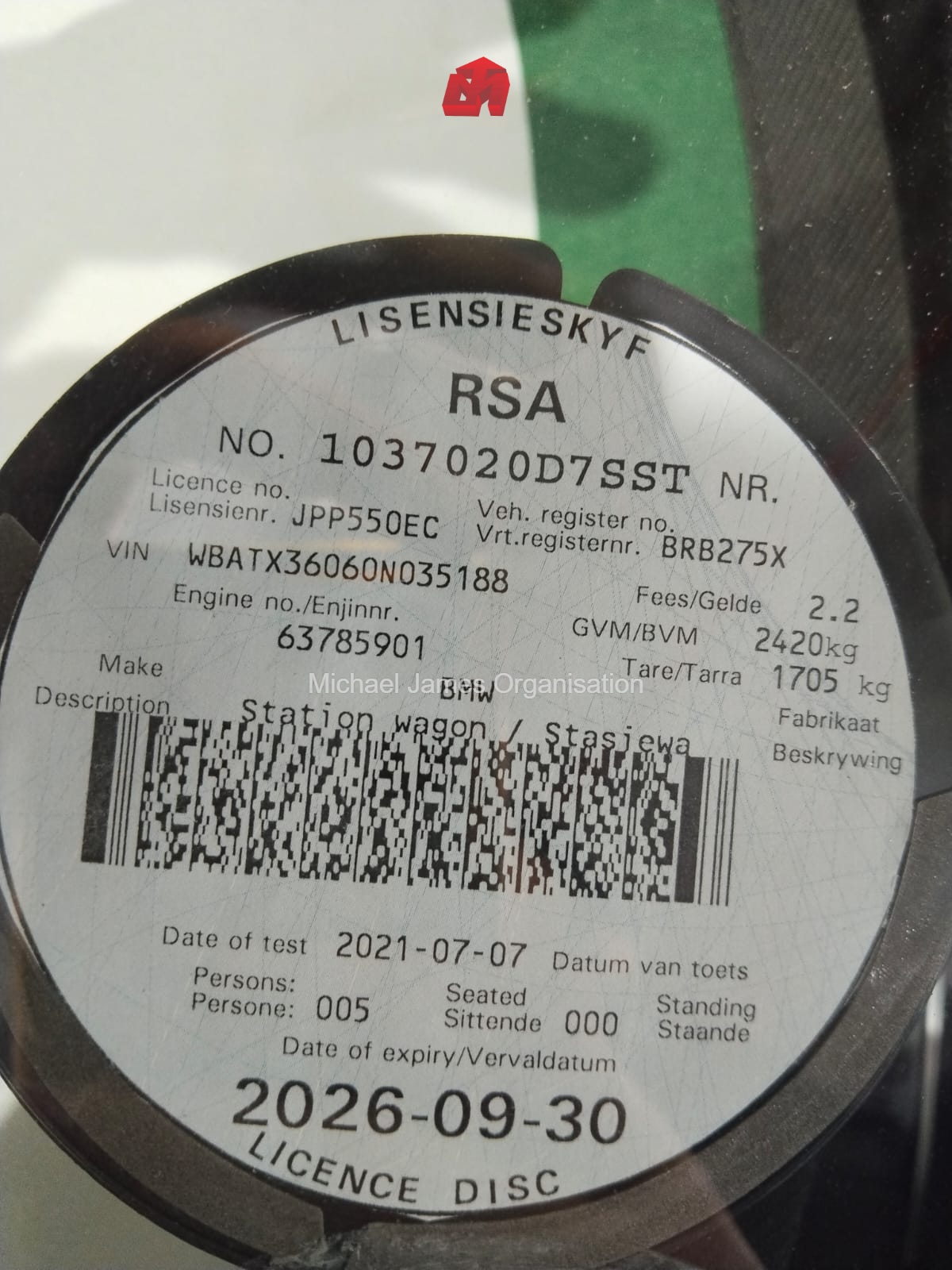2020 BMW X3 XDRIVE 20D M-SPORT (G01) thumbnail 9