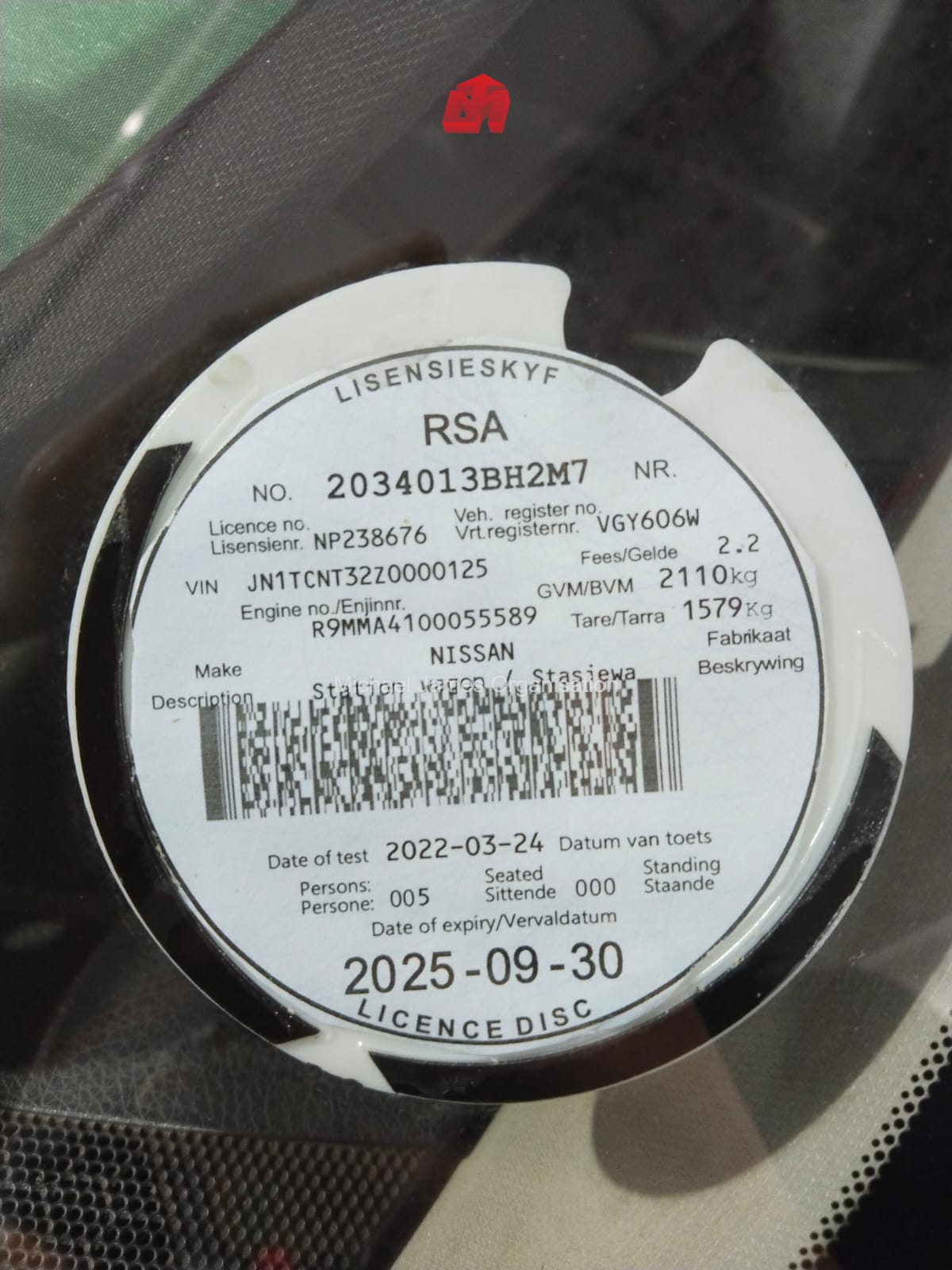 2015 NISSAN X TRAIL 1.6 dCi LE 4X4 (T32) thumbnail 9