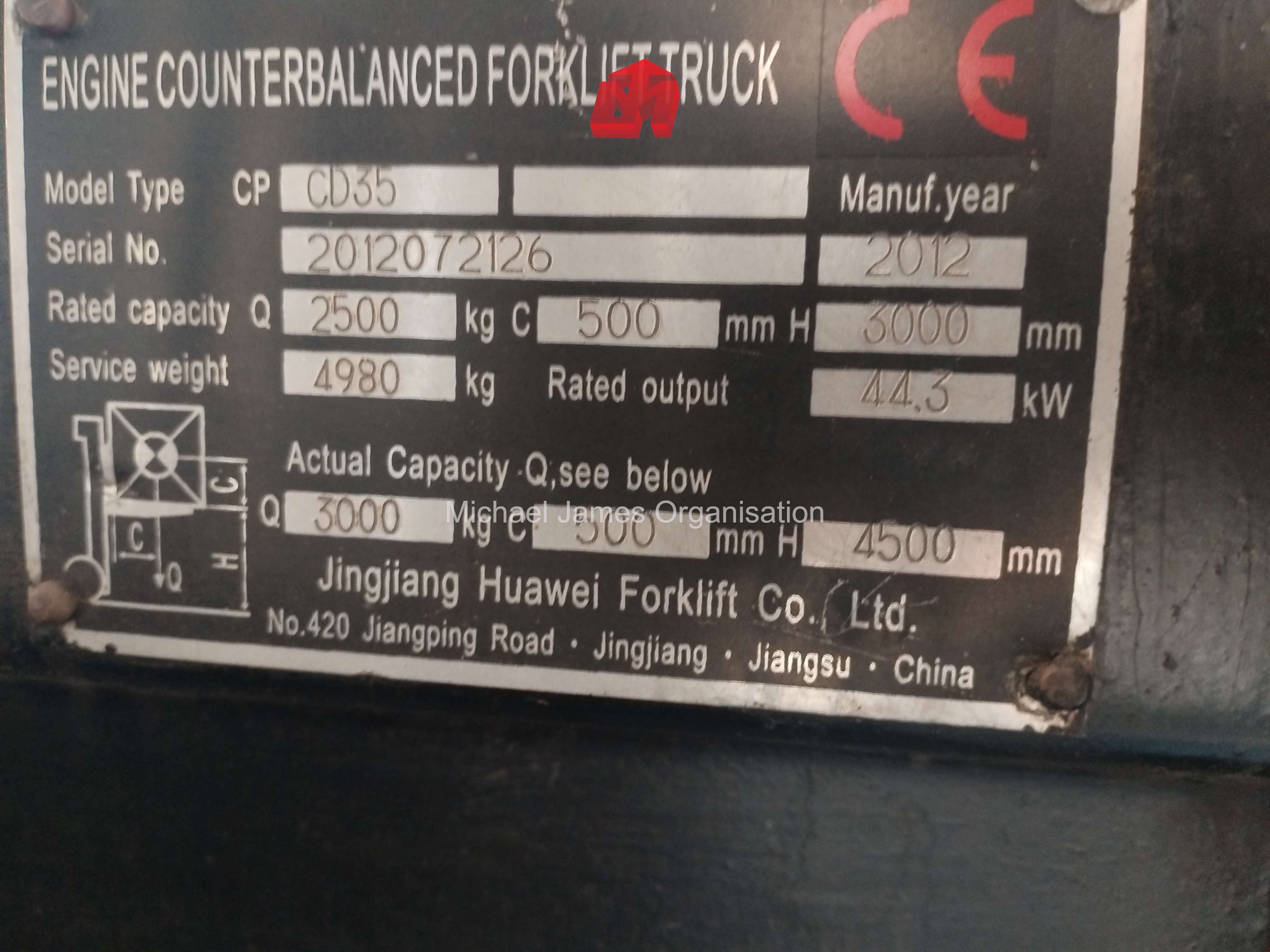 2012 JINGJIANG FORKLIFT thumbnail 9