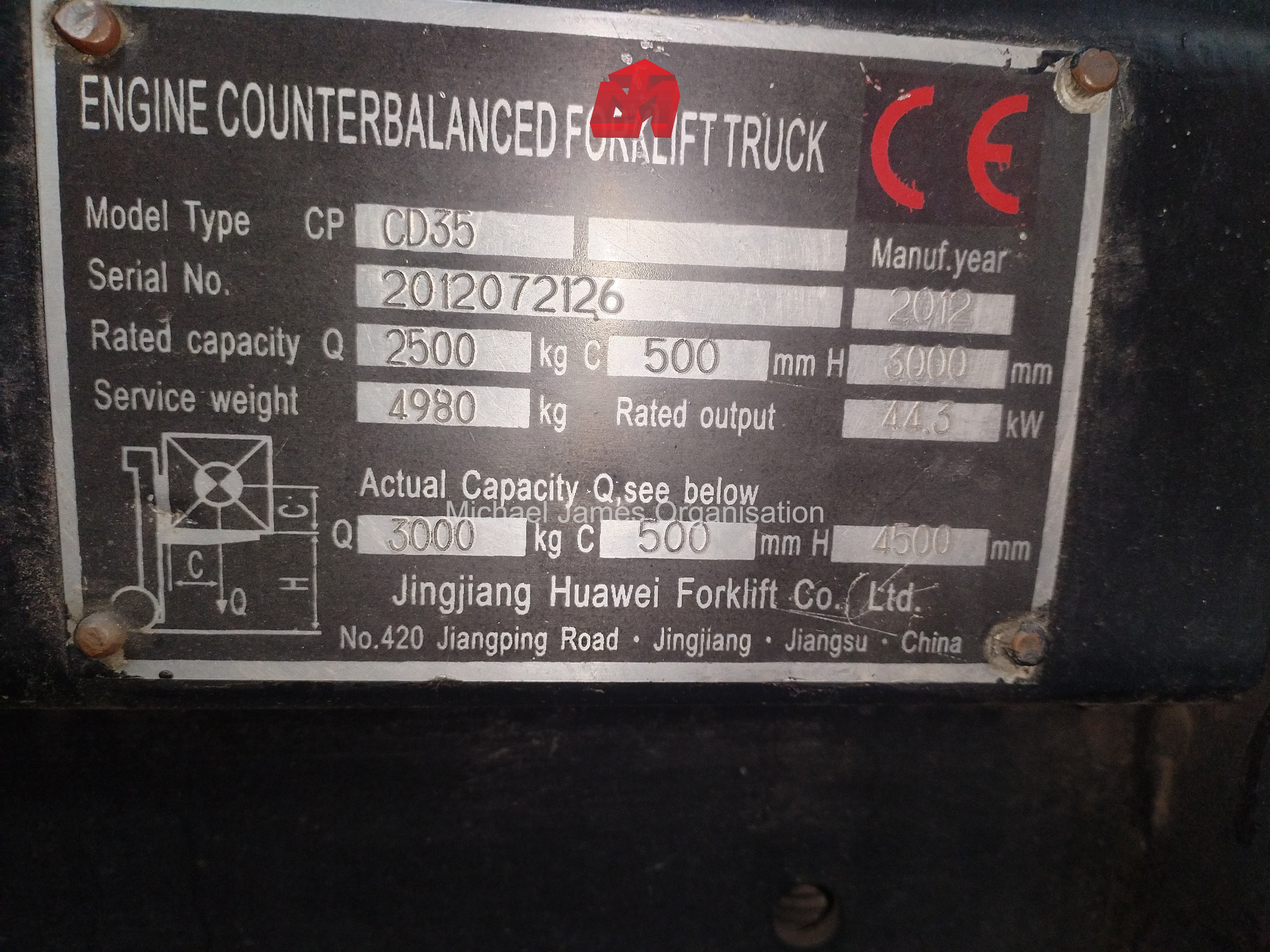 2012 JINGJIANG FORKLIFT thumbnail 10