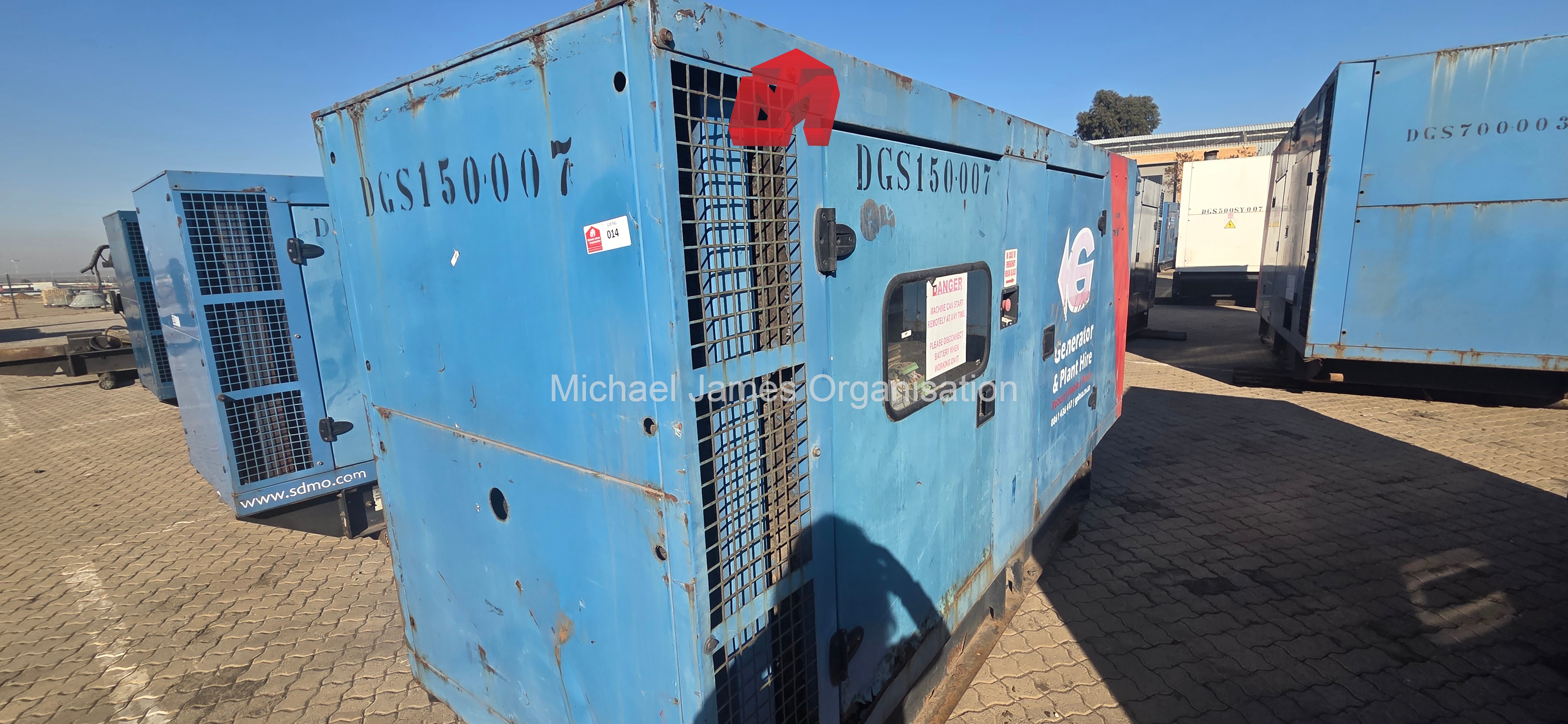 150KVA JOHN DEERE GENERATOR , DGS150.007