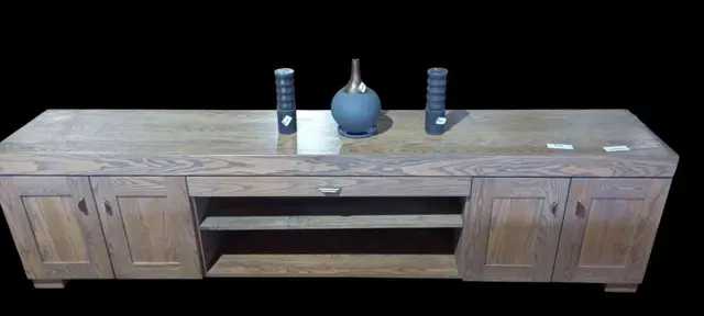 Wooden Four Door TV Unit