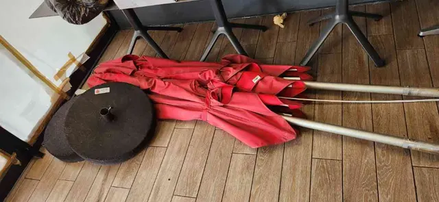2 x Umbrellas and Bases