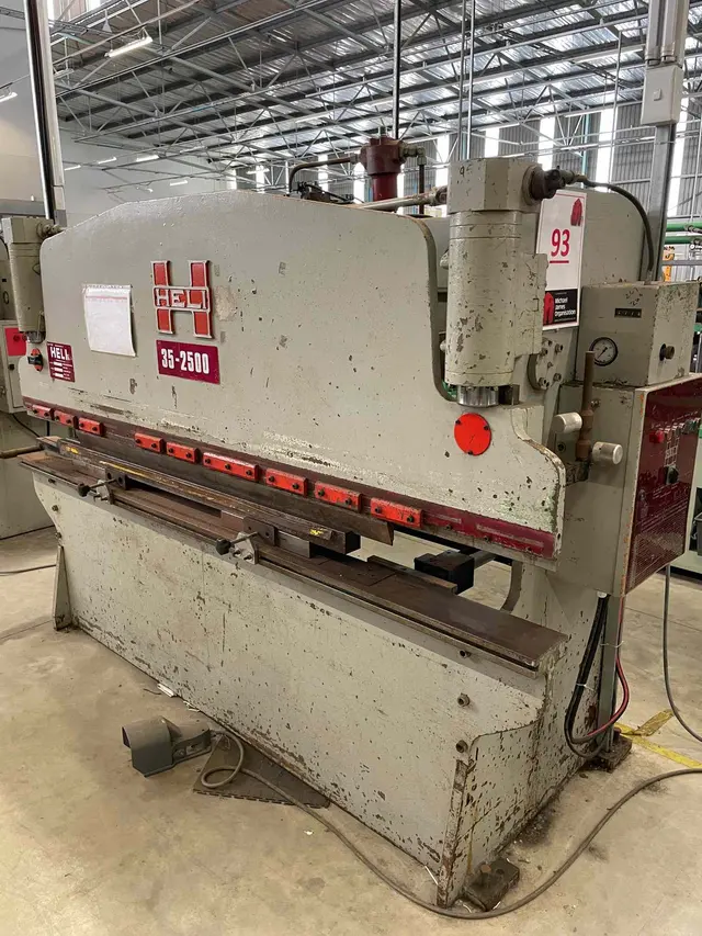 HELI PRESS BENDING MACHINE MODEL -  35-2500 MANUFACTURING DATE: APRIL 1999