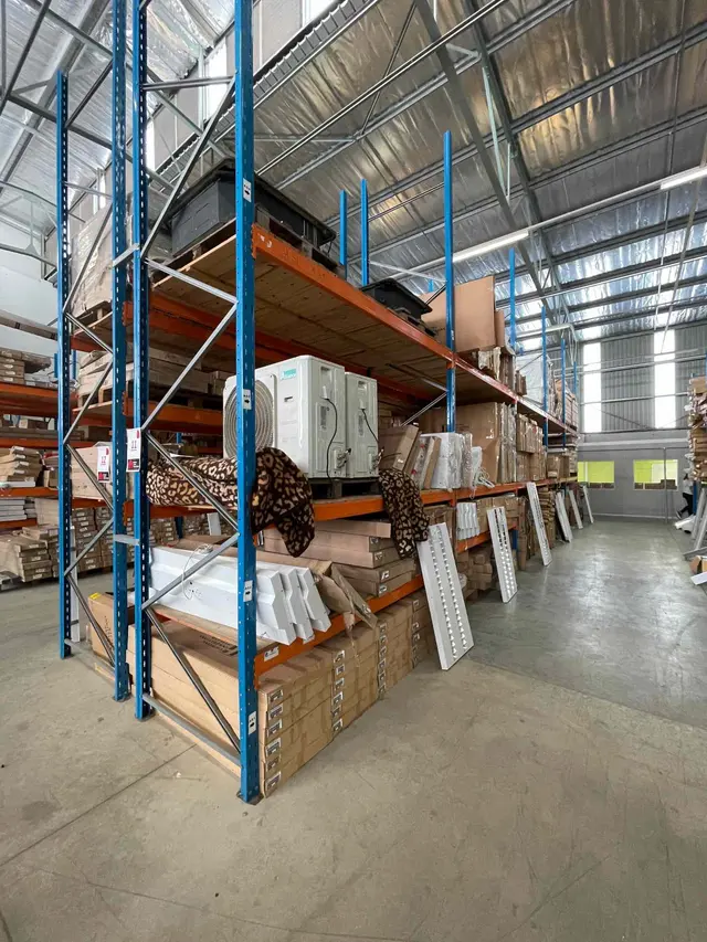 2 X INDUSTRIAL SHELVING UNITS