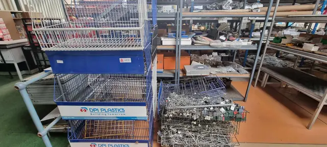 Lot of display units + shelving & display pegs