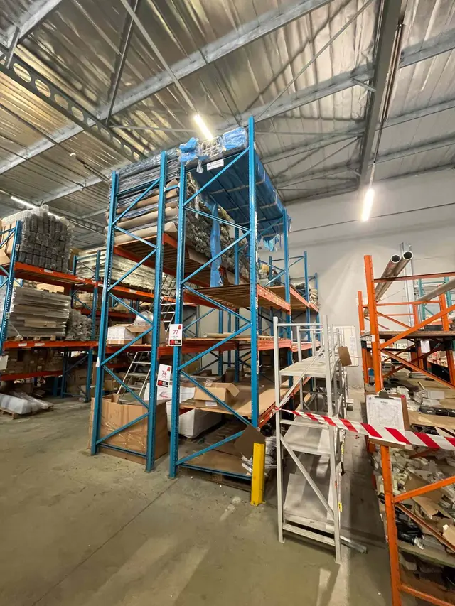 2 X INDUSTRIAL SHELVES