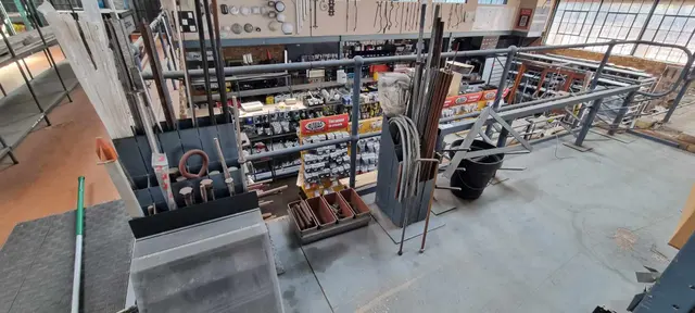 Steel frame & threaded rods