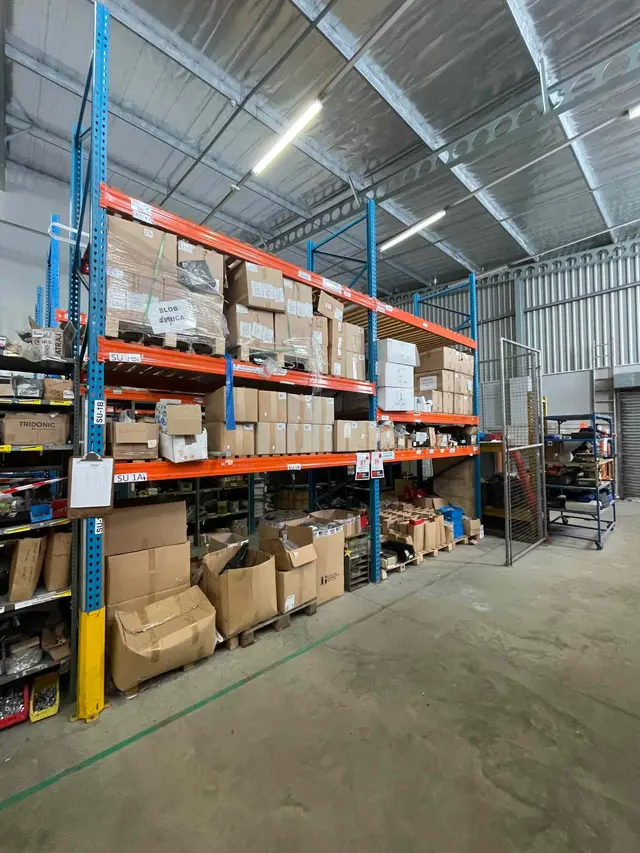 2 X INDUSTRIAL SHELVES