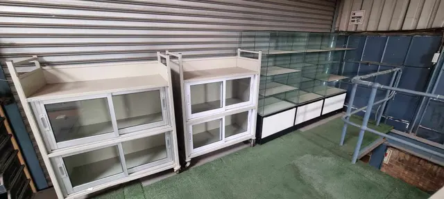 5 x Display cabinets
