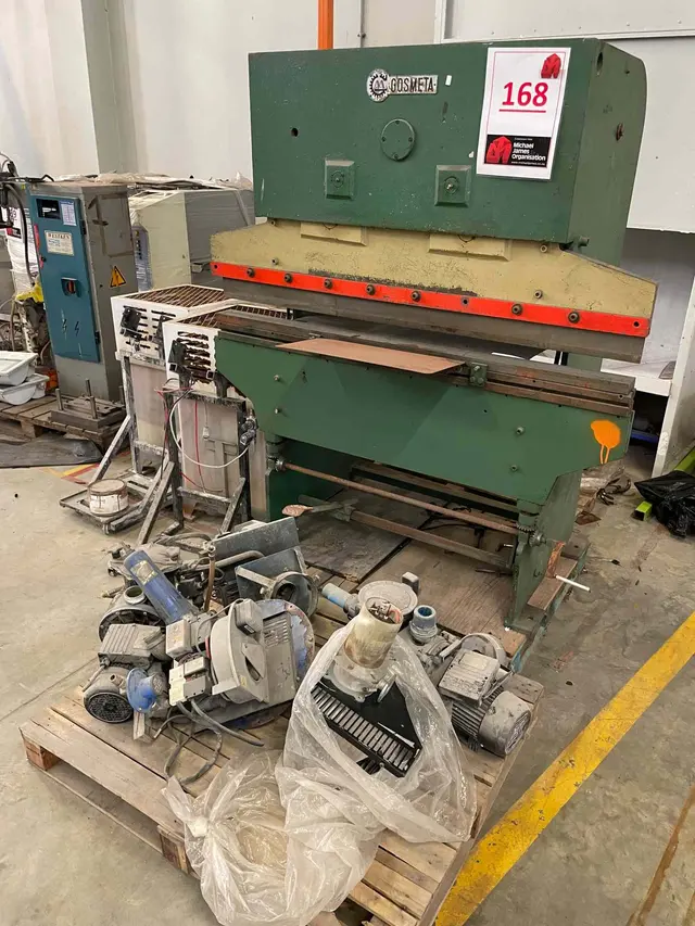 COSMETA CUTTING MACHINE & 2 X CHILLERS, QTY WELDING PUMPS & WESTKEN SPOT WELDER, ETC
