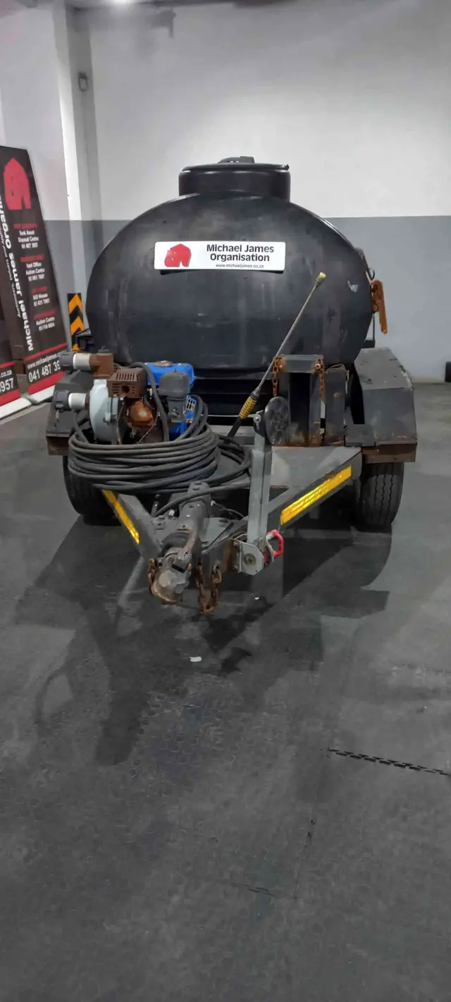 Water Tank Trailer - Including Water Pump, Generator & High Pressure Sprayer