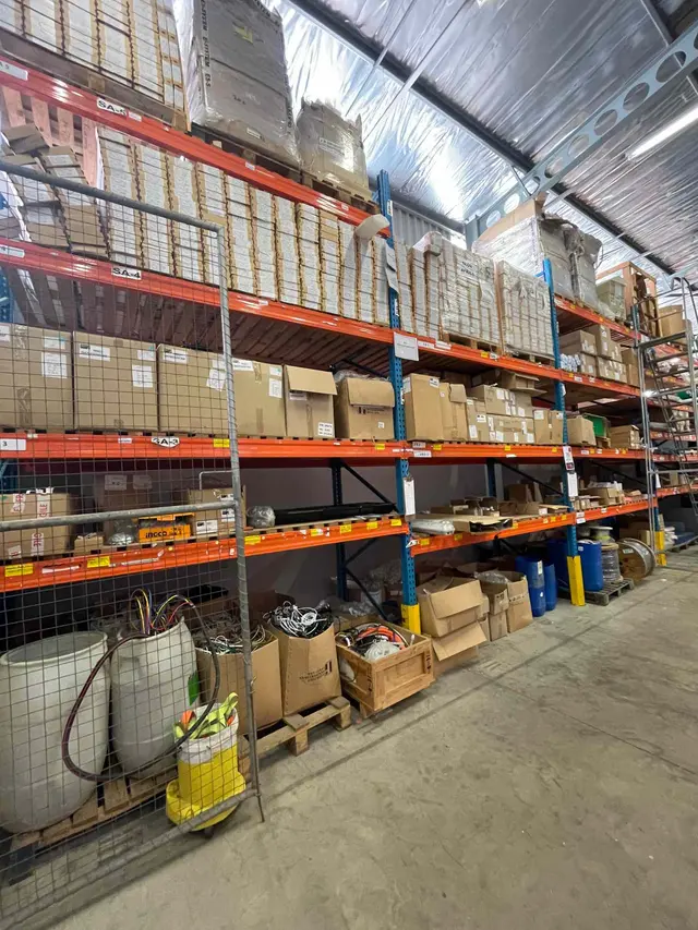 4 X INDUSTRIAL SHELVES