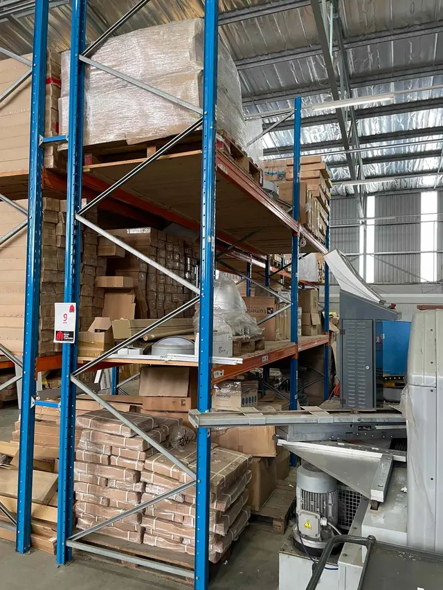 2 X INDUSTRIAL SHELVING UNITS