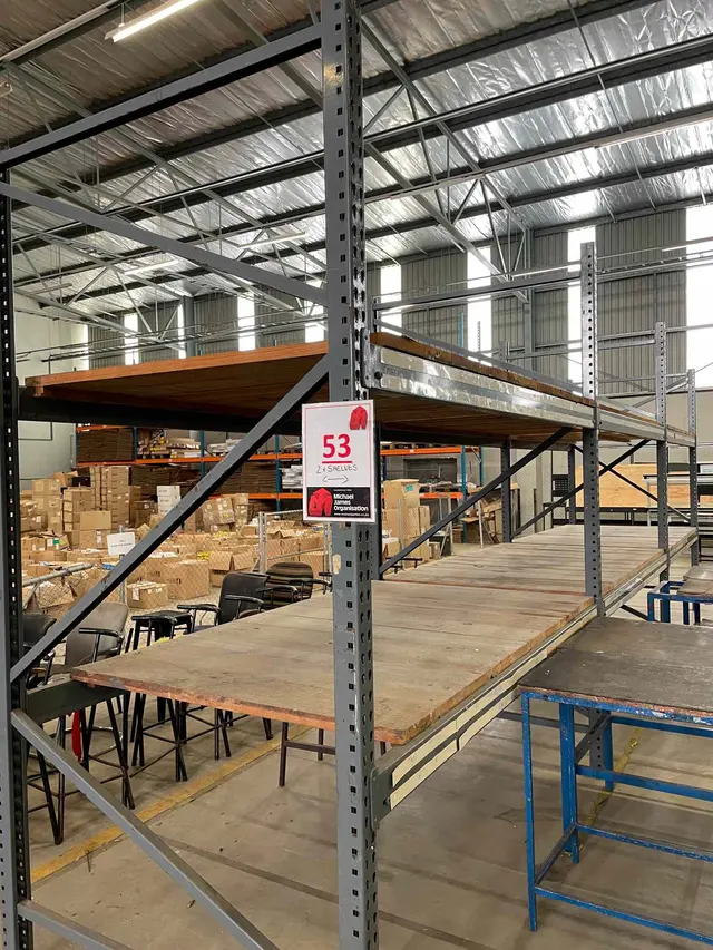 2 X INDUSTRIAL SHELVING UNITS