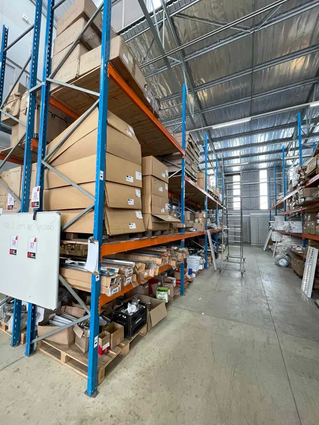 2 X INDUSTRIAL SHELVING UNITS
