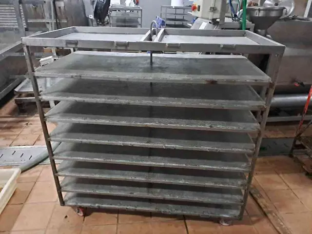 7 x Perforated Drying Trolley