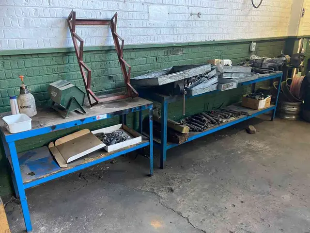2 x Work Benches & Contents