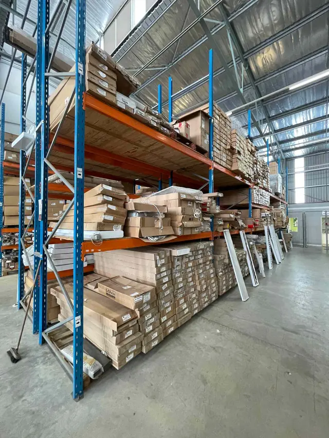 2 X INDUSTRIAL SHELVING UNITS