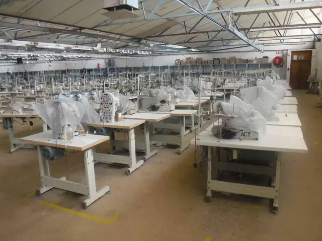 Entire Contents And Production Line Of Cut, Make & Sew Factory