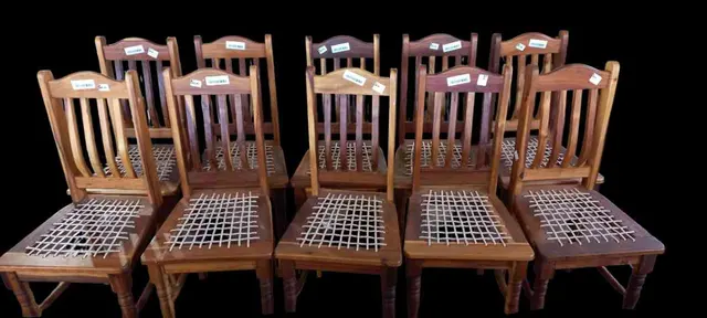 10 x Riempie Dining Chairs