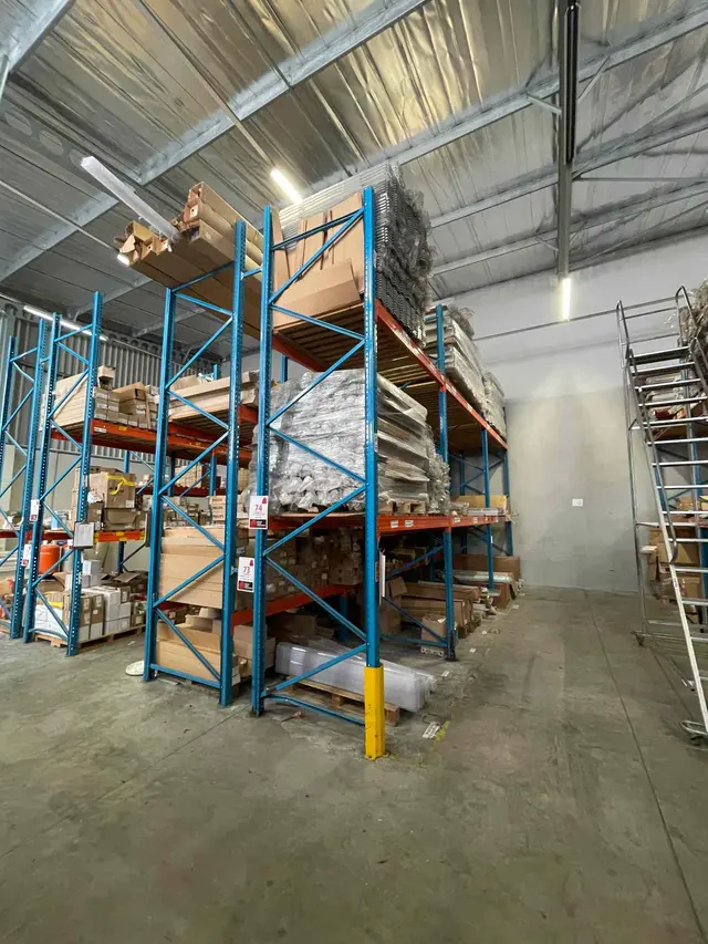 2 X INDUSTRIAL SHELVES