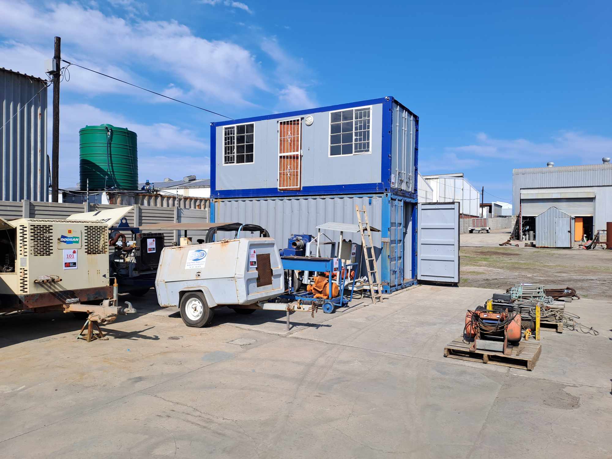 TLB, Bowsers, Trailers, Compressors, Scaffolding, Tools, and Office Furniture thumbnail 82
