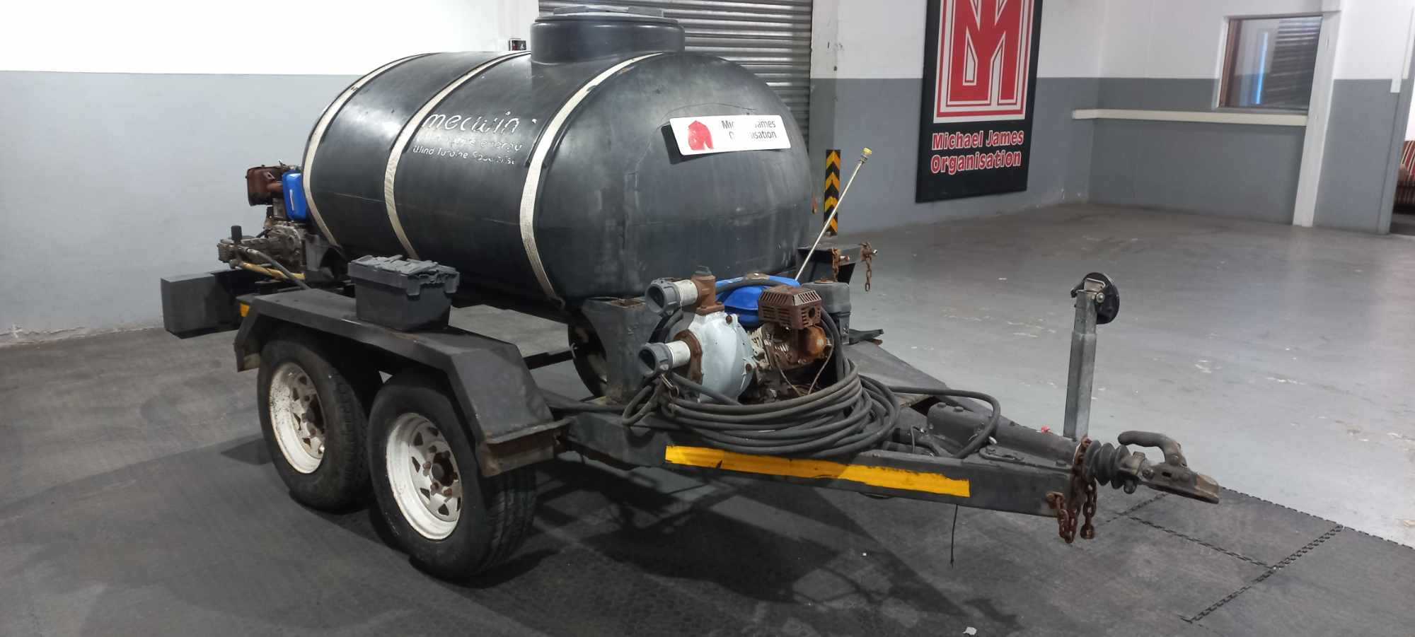 Water Tank Trailer - Including Water Pump, Generator & High Pressure Sprayer thumbnail 2